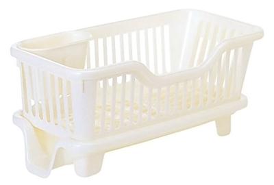 Sanko Plastic Made In Japan Drainer Basket Dish Drainer Ryu Horizontal Slim Chopstick Holder Included Pearl White No.4