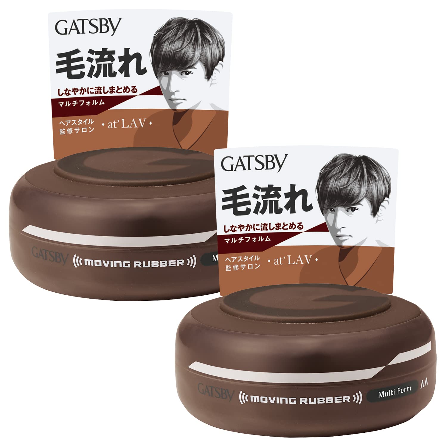 

GATSBY Moving Rubber Multiform Styling Hair Wax Set 80g Mens (х 2)