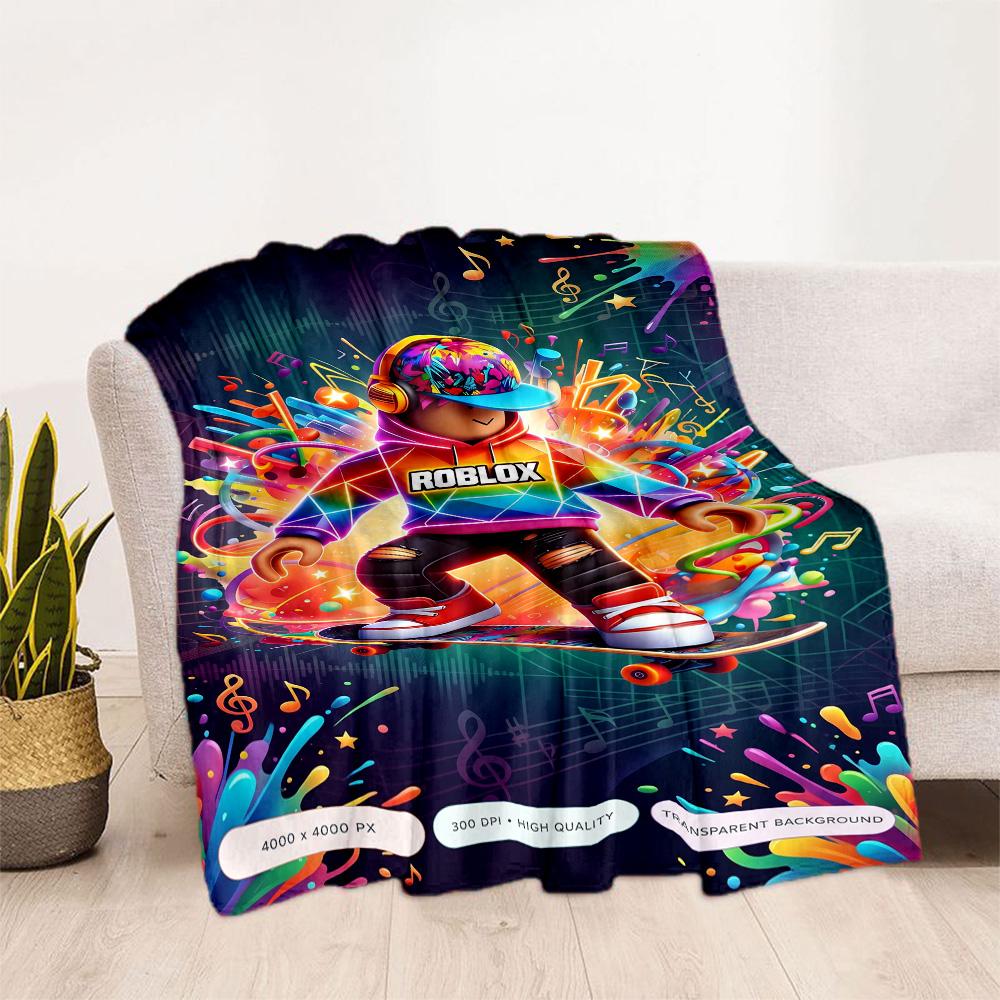 Roblox 379 Blanket Comfortable Perfect for Chair Picnics Seaside All-Season Use Stylish Decor Gifts For Family Or Friends
