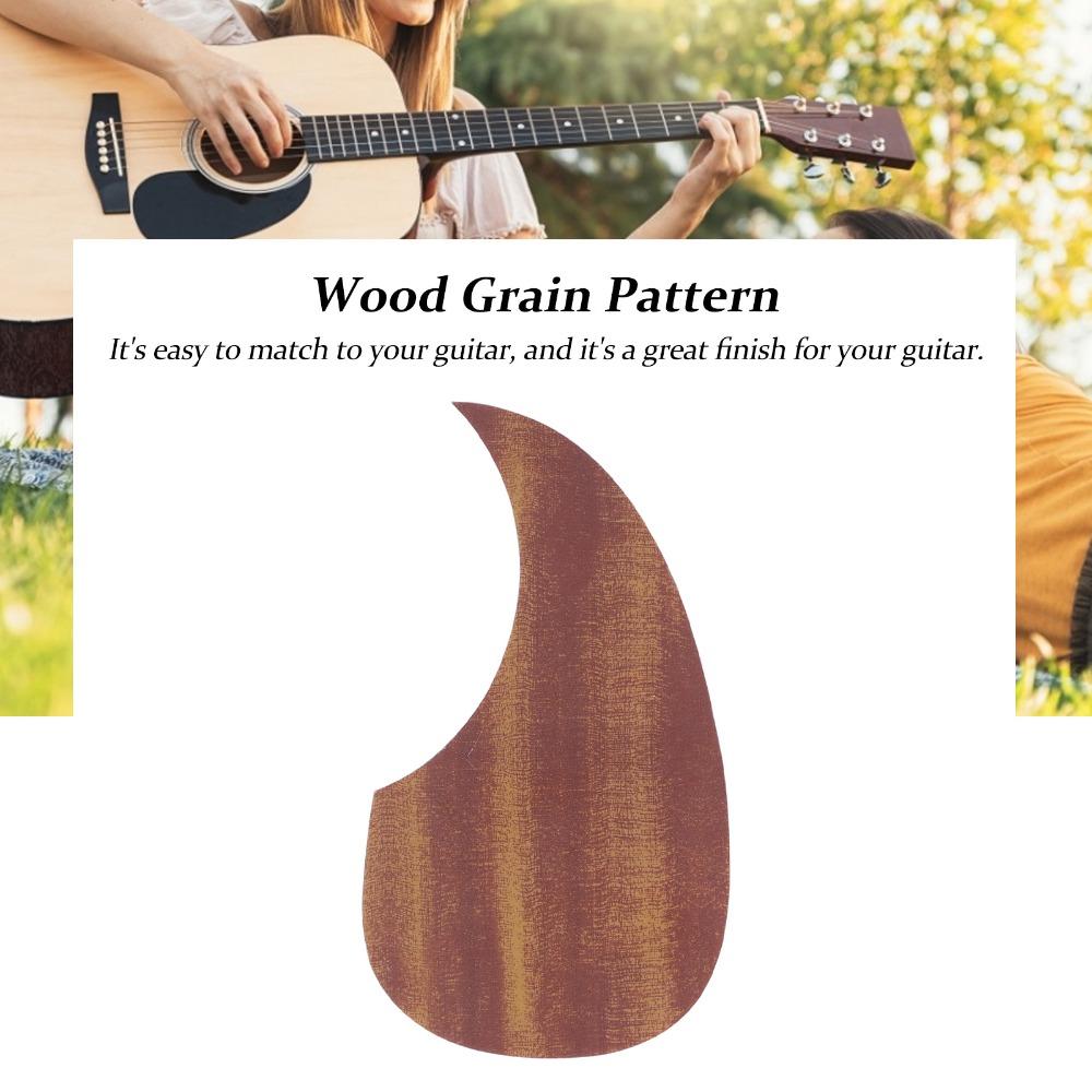 Wood Grain Color Guitar Pick Guard Self Adhesive Self Adhesive Pickguard Guitar Accessories