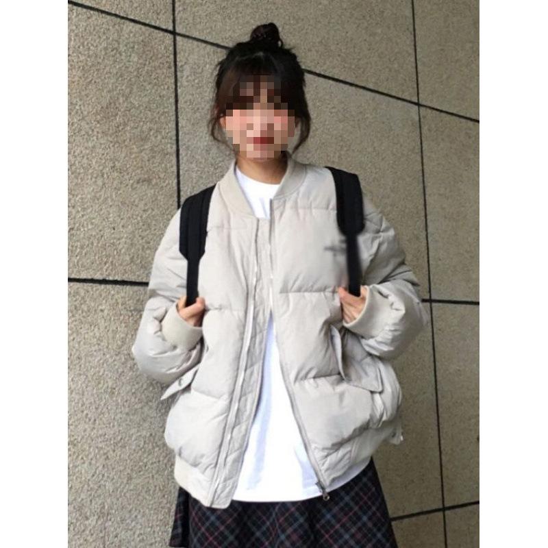 

Korean Retro Minimalist Cotton Jacket: 2024 Winter Warm Thick Casual Coat 2XL