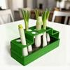 Scallion Planter Hydroponic Soil-Free Regeneration Planter Multi-Slot Scallion Regrowth Planter for Kitchen Countertop Window Sill