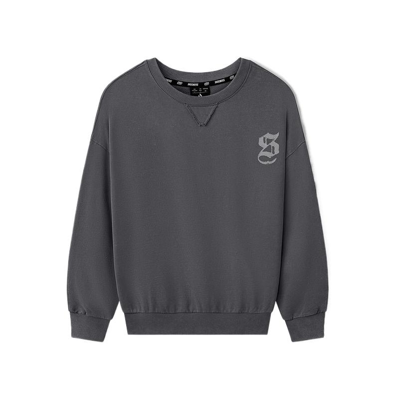 Skechers Sports Alliance Series Comfortable Versatile Solid Color Sweatshirt Unisex sweatshirt L325U048-013P L