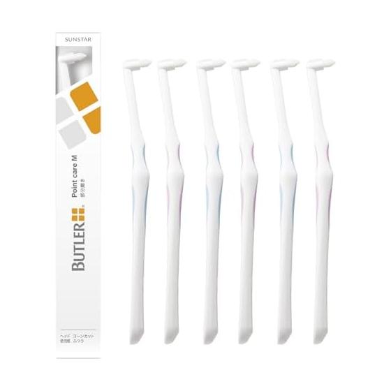 Butler Tuft Toothbrush Point Care (M) Toothbrush Dental Exclusive Set of 6