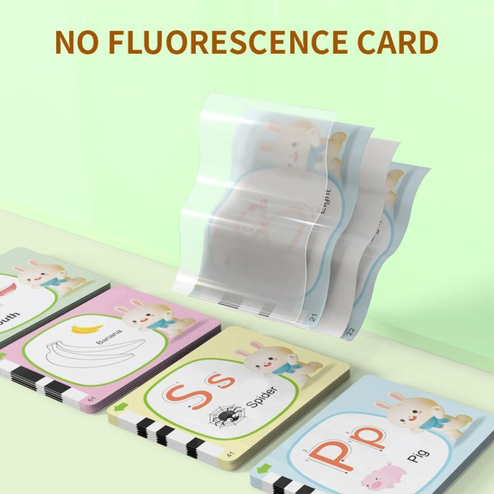 Plastics Kids Learning Machine with Sound Talking Flash Cards Education Toy Children Girl