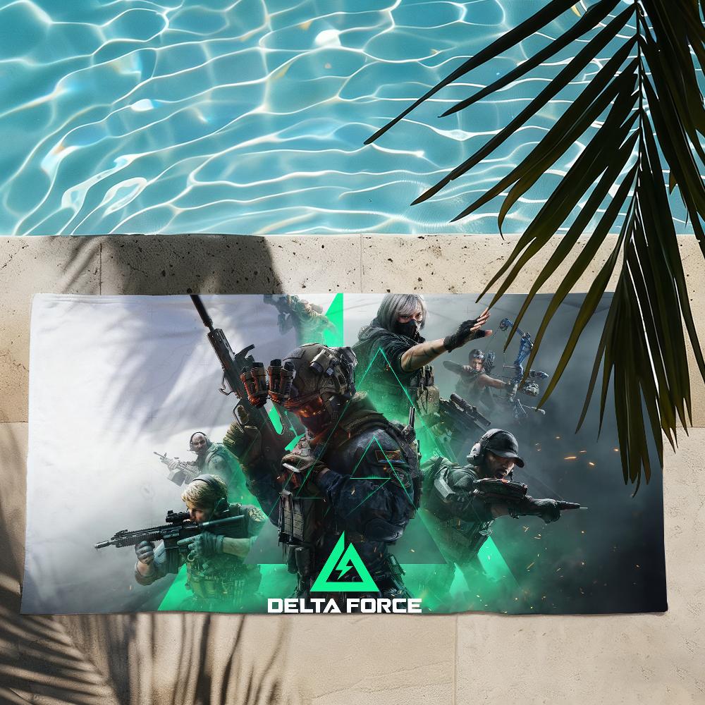 Game D-Delta Force Hawk Ops Towel Shower Sauna Travel Spa Quick Dry Gym Accessories Soft Large Beach Towels