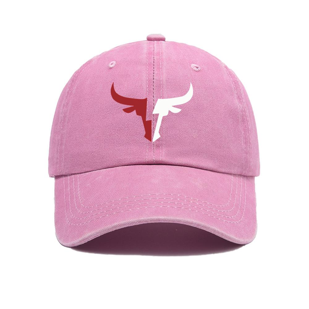Bull Head Print Baseball Cap, Vintage Men's and Women's Duckbill Cap, Outdoor Travel, Sun Protection and Shading