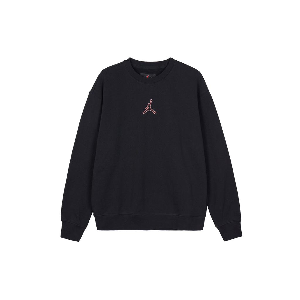 Jordan Logo Print Crew Neck Sweatshirt Men Tops Black FV4018-010