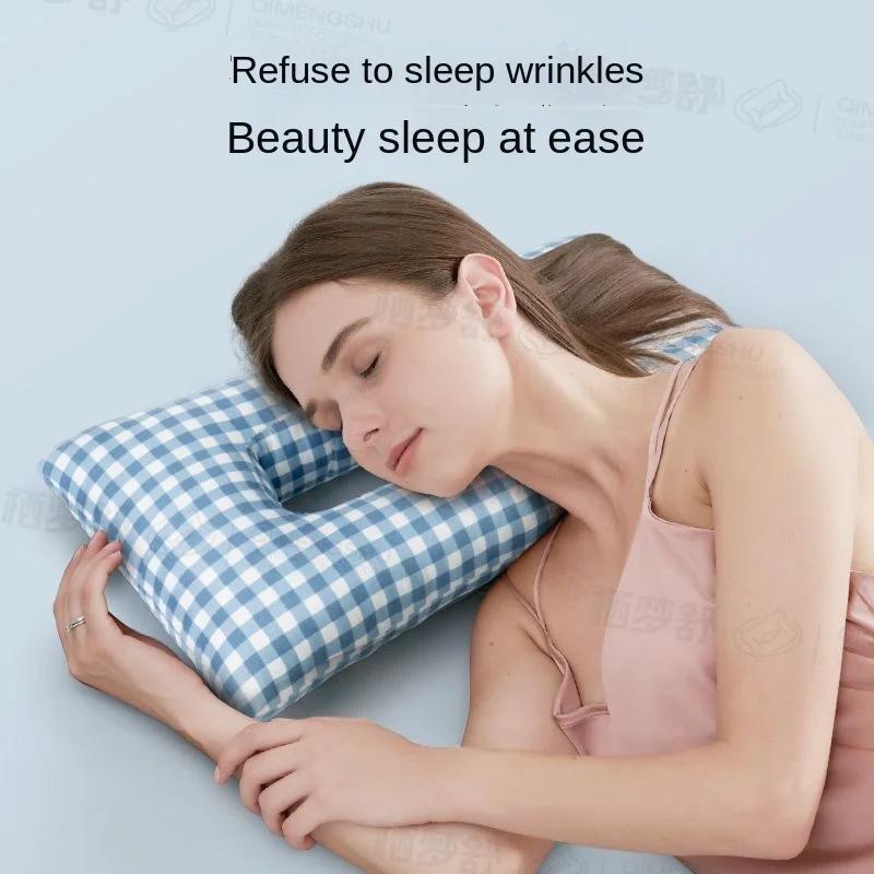 Perforated ear protection, side sleeping non pressure ear pillow, pillow, pierced elf ear anti pressure hollow out, side pillow