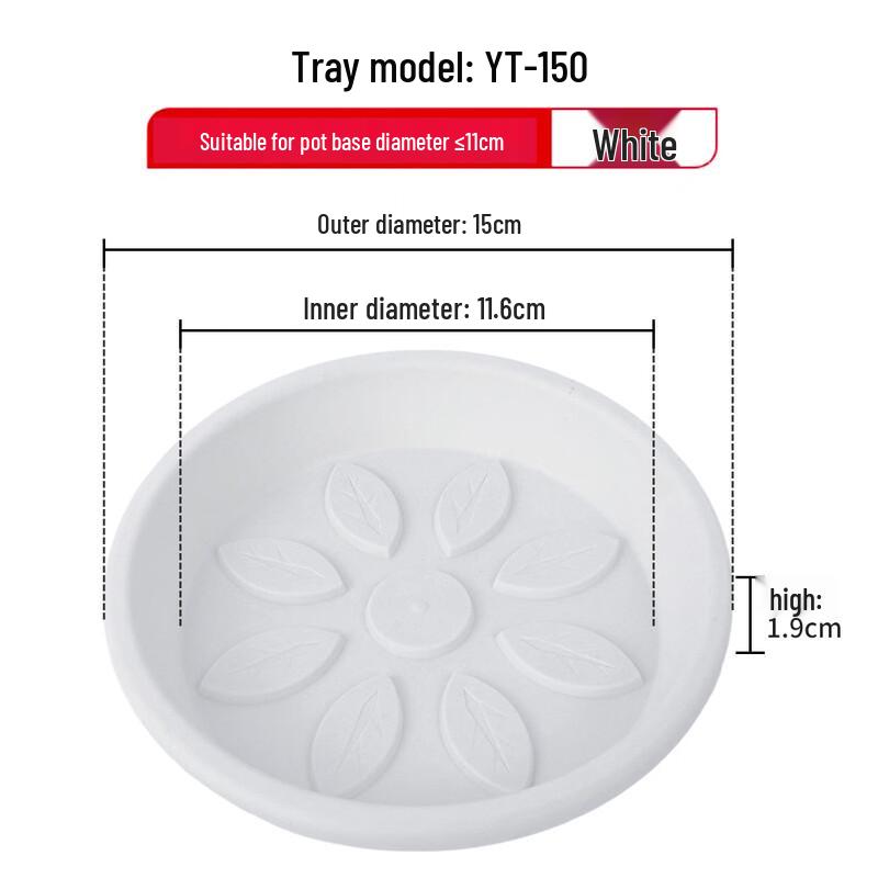 

Plastic Flower Pot Drip Tray, 3-Pack