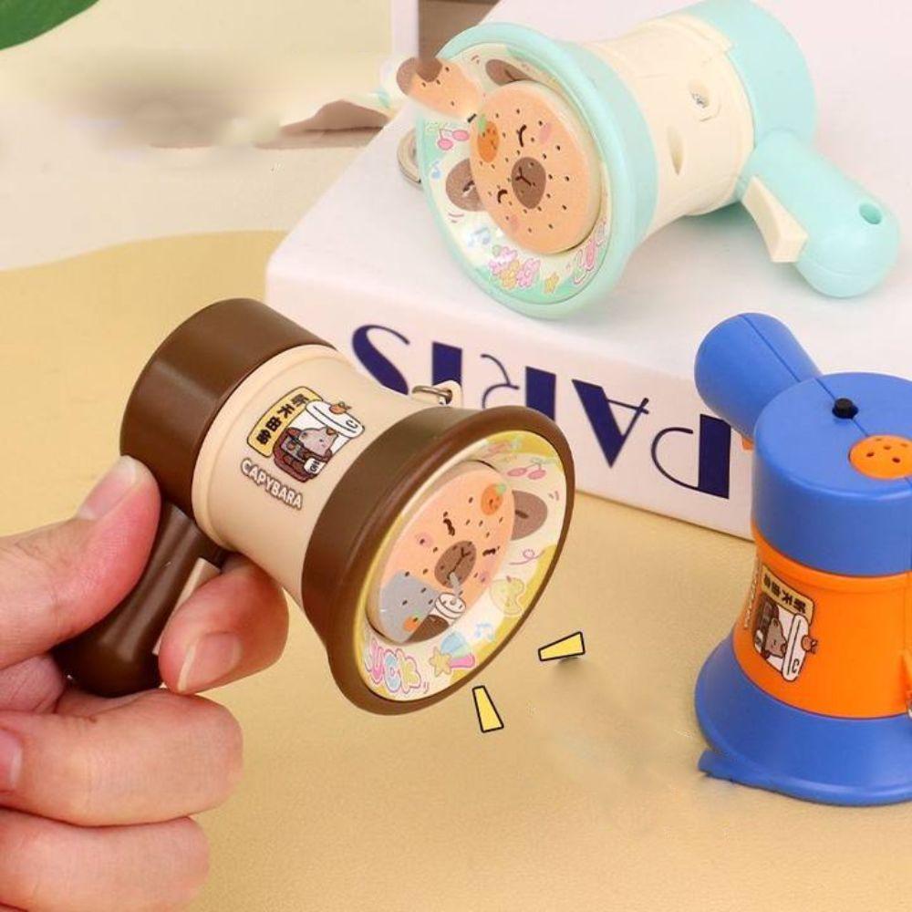 Loudspeaker Music Trumpet Key Chain Cartoon Capybara Handheld Speakers Toy  Unisex