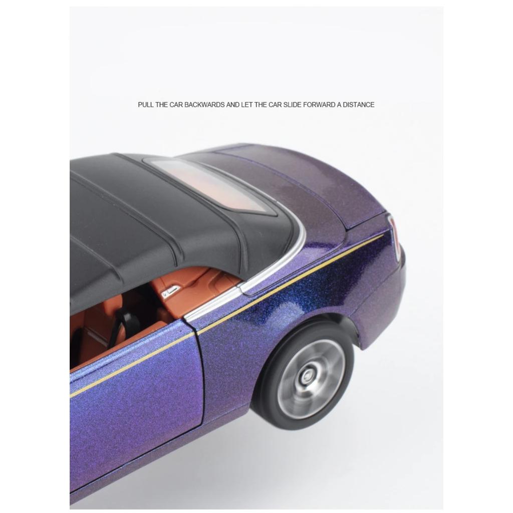 1/24 Rolls Royce Dawn Alloy Luxy Car Model Diecasts Metal Toy Vehicles Car Model Simulation Sound and Light Childrens Toys Gift