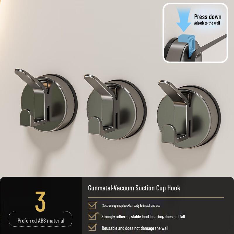 DANLE No-Drill Suction Cup Hooks