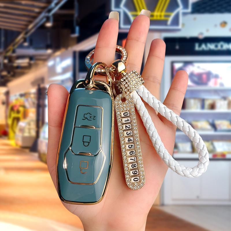 High-Grade Key Case for Ford Mondeo, Mustang, Edge, Kuga, Explorer, Taurus.