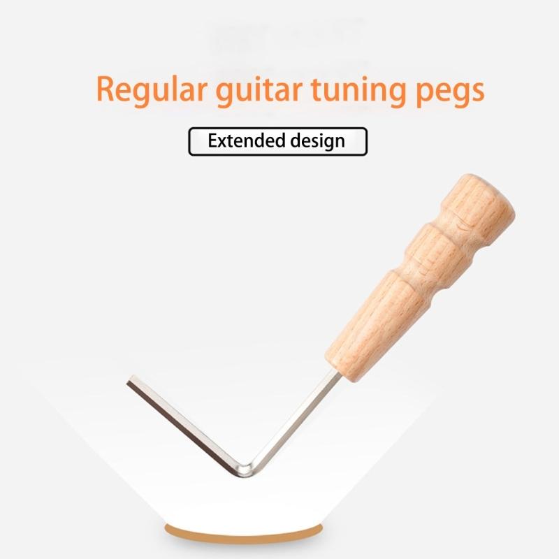 Light Weight Guitar Adjustment Wrench With Nonslip Wood Grip Guitar Maintenance Tool For Quick String Adjustments