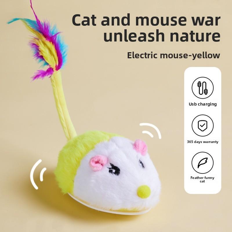 Mouse Electric Simulation Cat Dog Pet Entertainment Toy With Sound Function