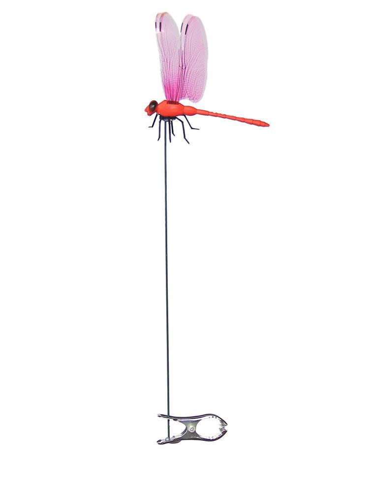 

Simulated Dragonfly Decorative Clip For Insect Repellent Design Dog Decoration Outdoor Hanging Decoration Garden Decoration красный