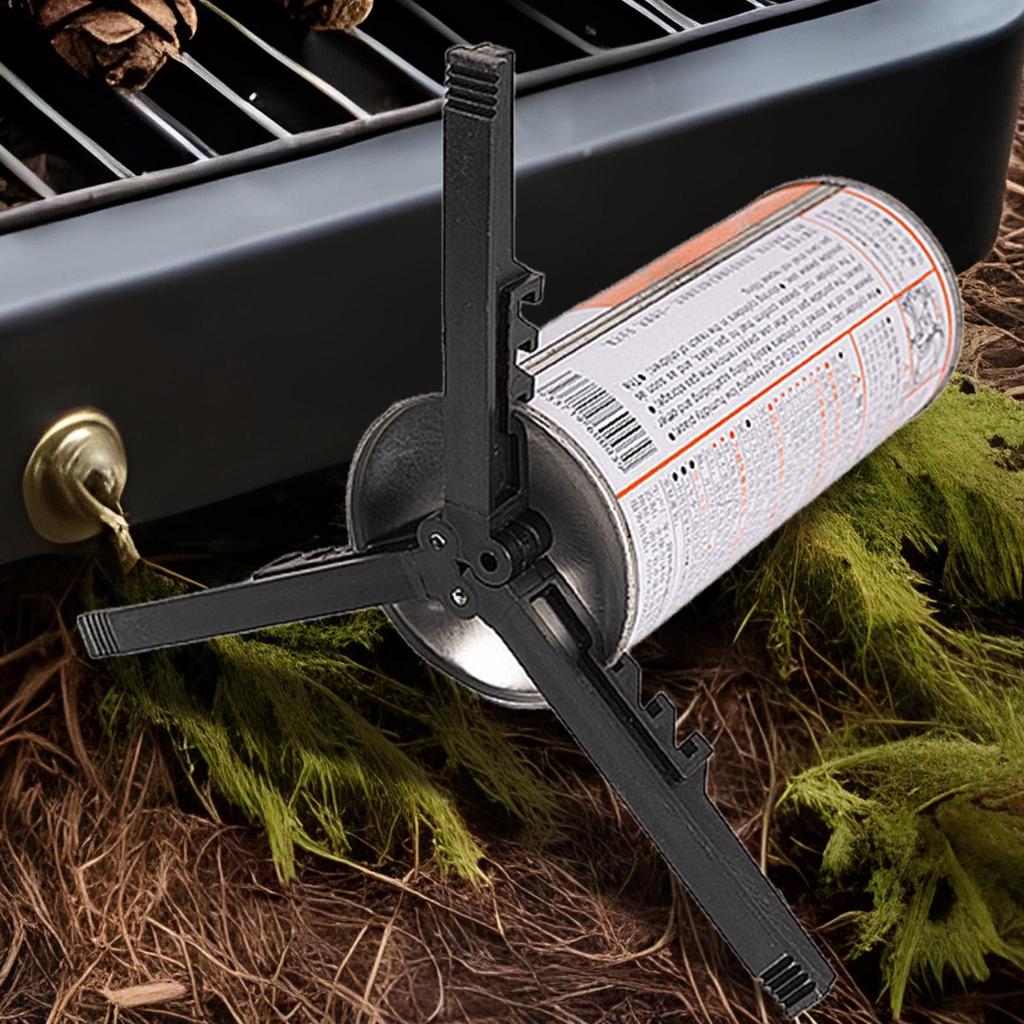 Outdoor Camping Gas Tank Rack Lightweight Foldable Canister Tripod Stand Base Bottle Shelf Gas Cylinder Stove Accessories