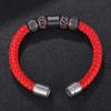 European Retro Woven Leather Bracelet - New Punk Style, 4 Colors Available