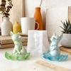 Multifunctional Silicone Crafting Mold Foxes Shape Candle Molds Suitable for Epoxy Resin Crafts and Decorative Candle