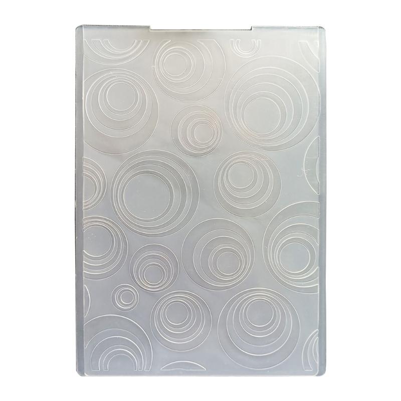 Папка для 3D тиснения Неровная Пластиковая Круглая Форма Шаблон для тиснения Ручная работа Арт Craft Принадлежности DIY Изготовление открыток 1