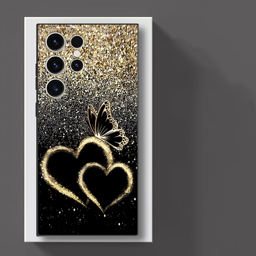 Creative Cartoon Butterfly Funda Phone Cover Case for Samsung Galaxy S26 S10 S9 Note 20 Ultra 8 9 10 S20 S21 FE S25 Ultra S23