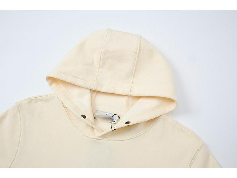 CROSSSTONE Unisex Trendy Pullover: Autumn/Winter 380g Combed Cotton, Plus Velvet, Loose Casual Fit with Hood