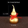 Antique Brass Gourd Hanging Ornament: Chinese Hollow Pendant In Copper Sand Gold Finish