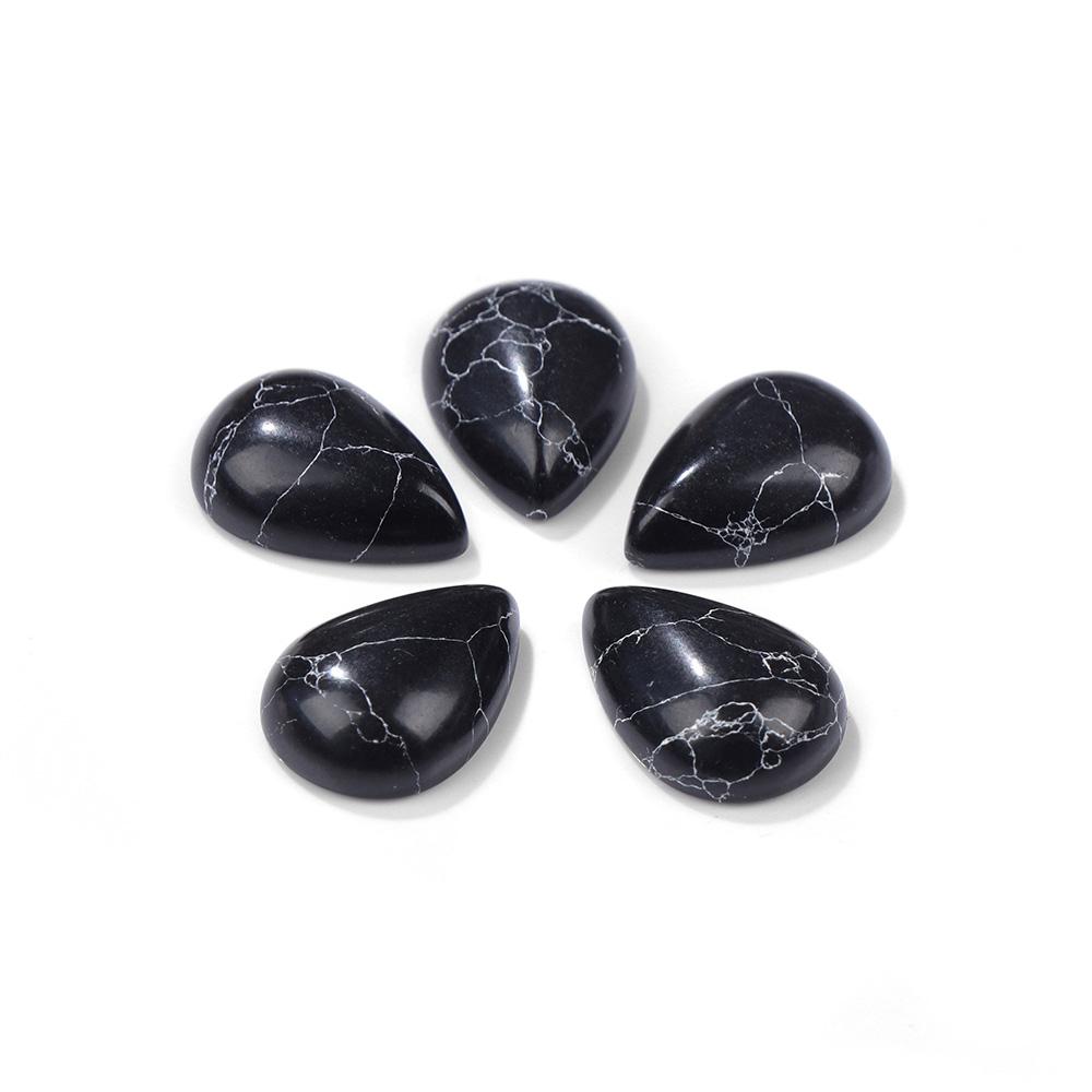 10x14MM Water Drop Multi-color Natural Stone Cabochon Agates Quartz Crystal Opal Carnelian Ring Cabochon 10Pcs Wholesale Finding 10x14mm