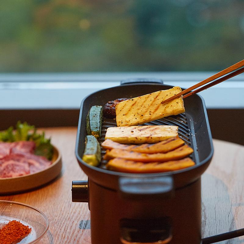 220 В Электрический гриль-барбекю с антипригарным покрытием — фото 4