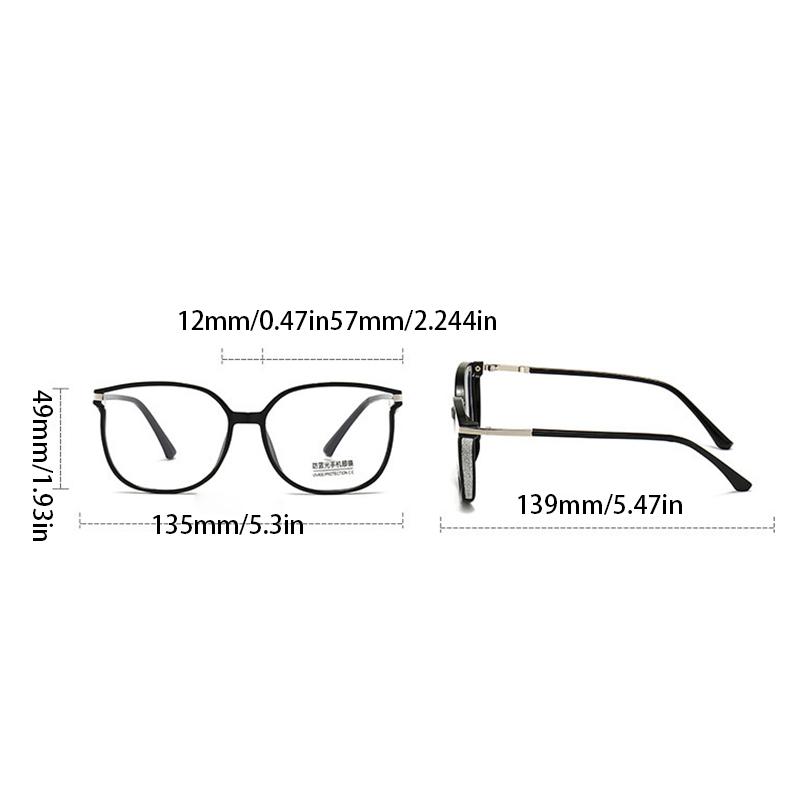 Fashion Women Glasses Frame Men Square Lightweight Plastic Spectacles Optical Clear Lens Eyeglasses