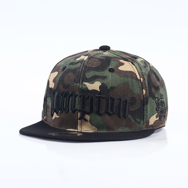 

Compton Snapback Hat Street Dance Flat Brim Hip Hop Hat Green Adjustable