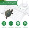 1Pcs Turtle Basking Platform Acrylic Transparent Hanging Floating Turtle Dock Height Adjustable Aquarium Turtle Tank Platform