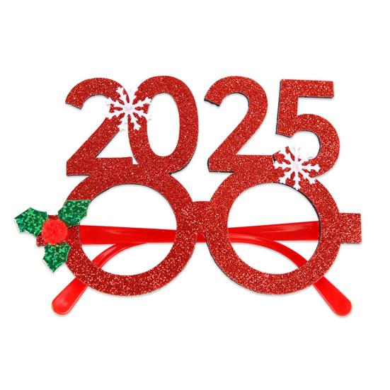 Vánoční ozdobné brýle Flitr Santa klobouk Parohy Tvar Dětská párty Foto Rekvizita Slavnostní novoroční Cosplay Novinka Brýle