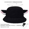 Niedlicher Schafsohr Plüsch Fischerhut Damen Mädchen Cosplay Lammwolle Mütze Herbst Winter Wärmer Kopfbedeckung Hüte Bucket Caps Dekoration
