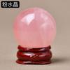 Natural pink crystal, tiger eye stone, aventurine, obsidian crystal ball, mini ball ornament, home decoration item