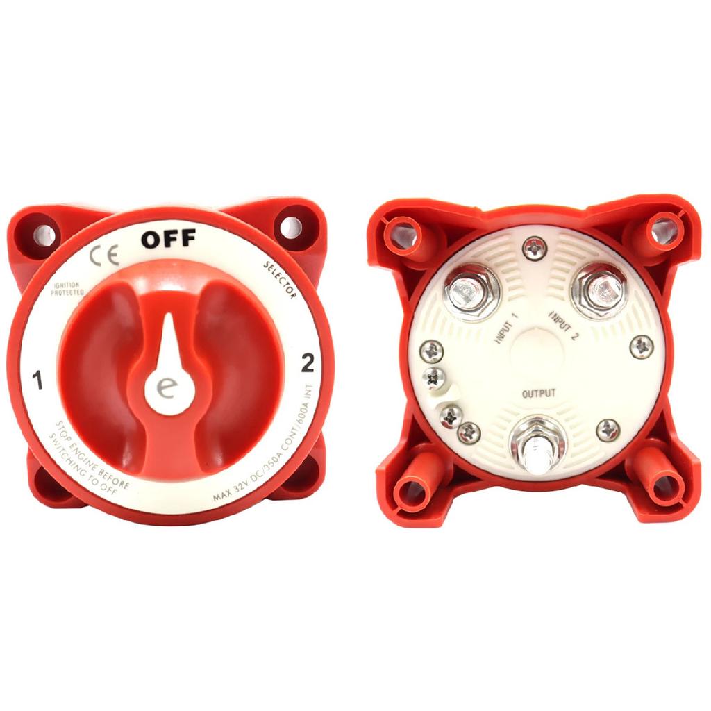 Blue Sea Systems - 32V 350 Amp E-Series Waterproof Ignition Protected Marine Boat Dual Battery Isolator Switches