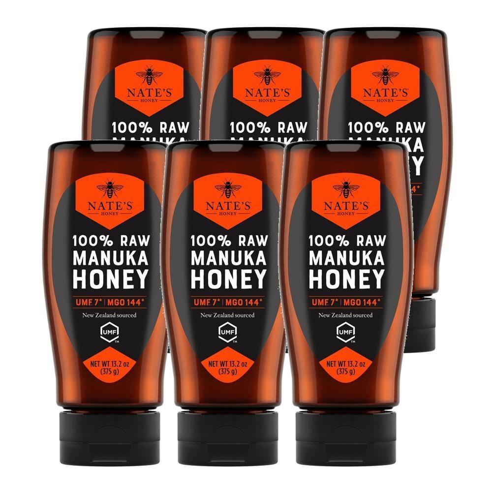 Nates Honey New Zealand Manuka Honey 375g 6 pcs