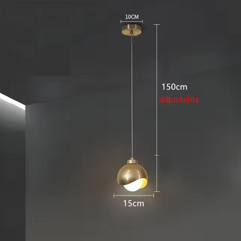 Bedroom Bedside Hanging Pendant Lamp Glass ball LED Chandelier Lighting Ceiling Modern Interior Home Decor Lights Dining Kitchen