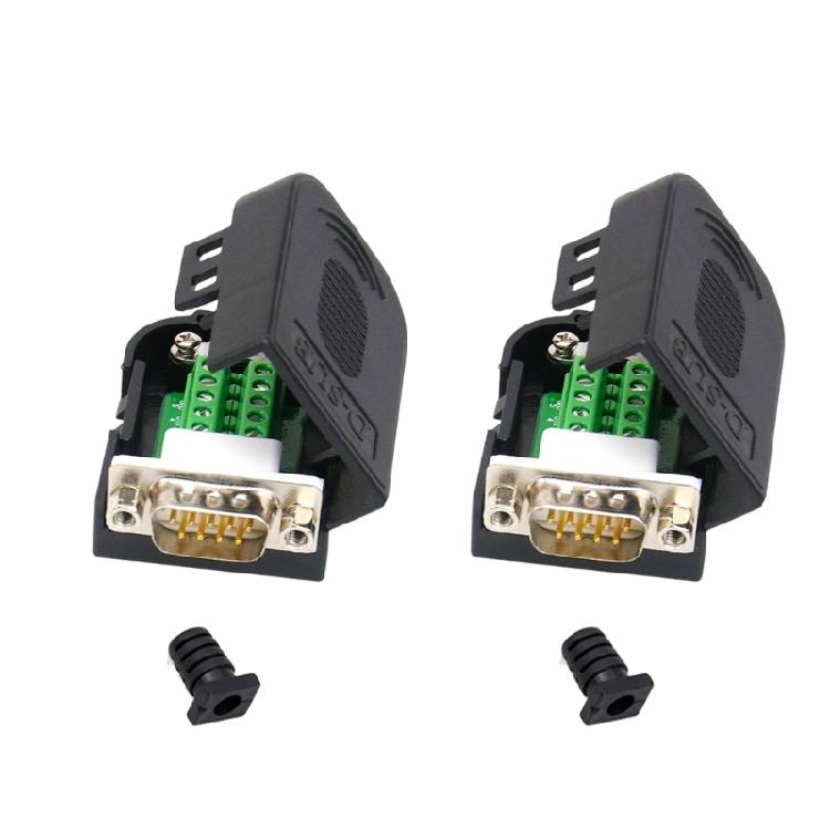 D SUB 9Pin RS232 Adapters RS485 RS422 Connection with Mounting Screws/Nuts and Easy Installation