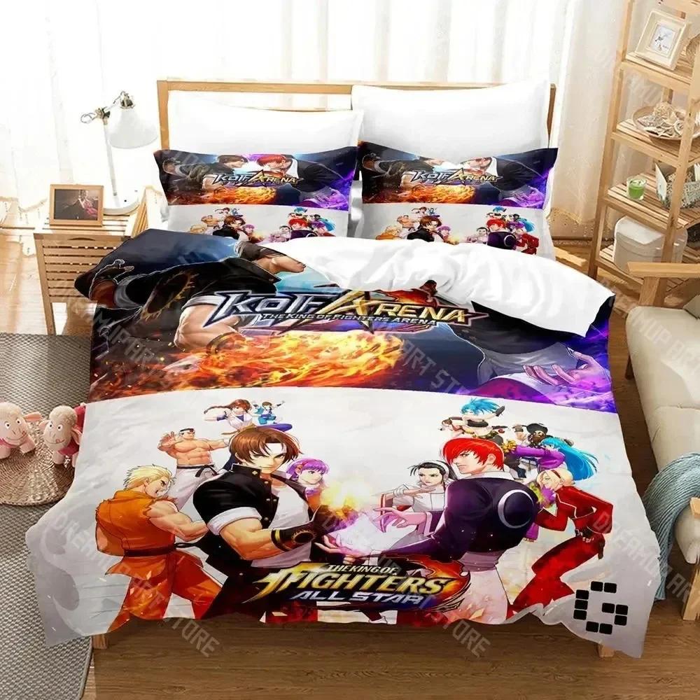 3D Print The King Of Fighter Bedding Set Boys Girls Twin Queen Size Duvet Cover Pillowcase Bed Kids Adult Home Textileextile