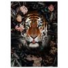 Flower Jungle Animal Lion Tiger Leopard Deer Abstract Wall Art Poster Grand Styel Canvas Painting Decoration Living Room Decor
