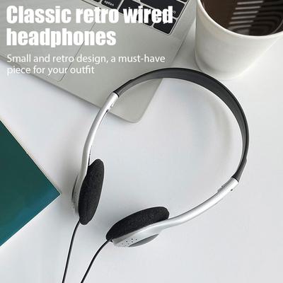 Universeller kabelgebundener 3,5-mm-Kopfhörer für PC-Gaming, kein Mikrofon, Rauschunterdrückung, Bass, Stereo-Kabel-Headset für Computer-Laptop