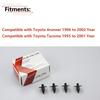 RLB-HILON 4PCS Interior Door Panel Trim Board Clips Compatible with Toyota 4runner 1996 to 2002 Year, for Toyota Tacoma 1995 to 2001 Year, for Black