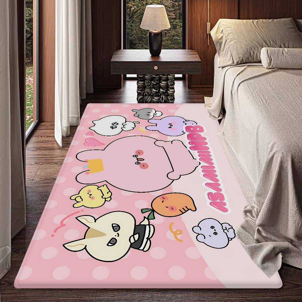 Cartoon A-Asamimichan Floor Mat INS Style Soft Bedroom Floor House Laundry Room Mat Anti-skid Household Carpets