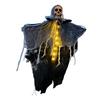 2025 Halloween Glowing Skull Gauze Hanging Ghost Horror Props Haunted House Porch Secret Room Party Pography Decoration