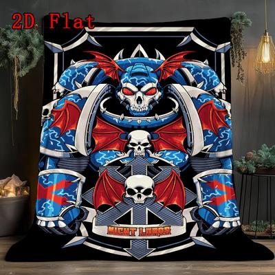 Warhammer 40K 2D Flat Pattern Flannel Blanket High Quality All Seasons Warmth and Comfort Perfect for Christmas Gifts.SMT0917577