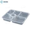 Thickened PP 6-Compartment Takeaway Food Container
