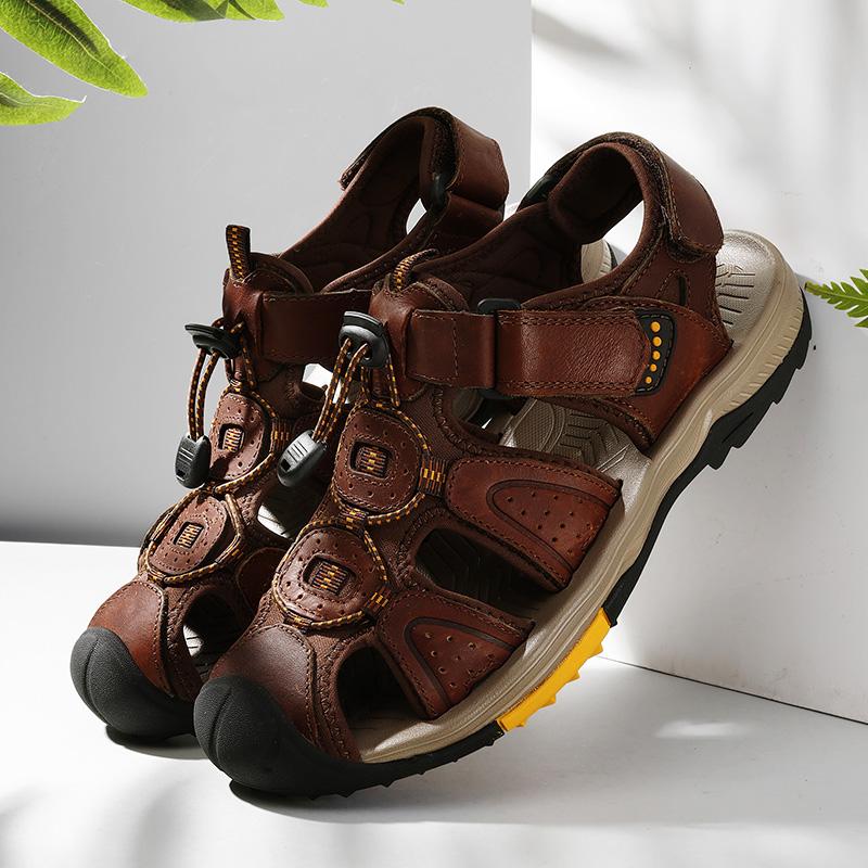 Classics Vintage Style Sneakers Summer New Casual Shoes for Men Flat Sandals Man Wear-resistant Slippers Shoes Big Size 44 45 46
