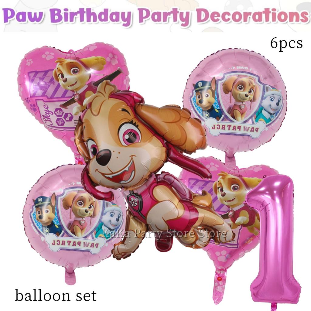 Paw Patrol Birthday Party Decor Dog Skye Disposable Tableware Tablecloth Cup Plate Baby Shower Kids Gift Girl Boy Party Supplies